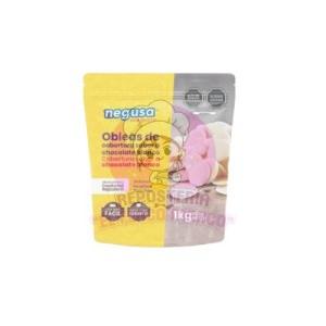 Cobertura blanca en obleas 1kg