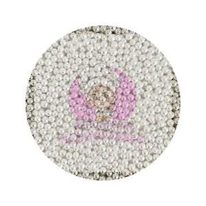 Perlas plateadas chicas