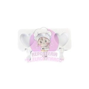 Molde paletas de corazón